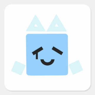 A few ones Happy one cube cyan jsab sticker