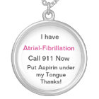 A-Fib Medical Warning Necklace