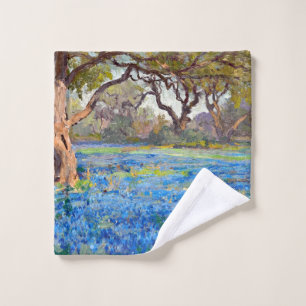 A Field of Bluebonnets at Alamo Heights, Wash Cloth