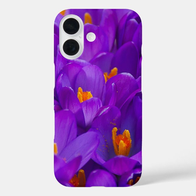 A Field of Purple Crocuses Case-Mate iPhone Case (Back)