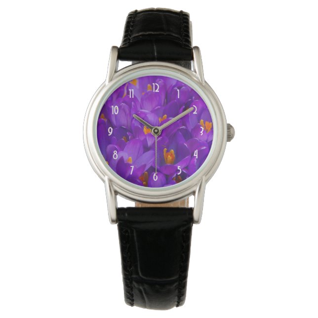 A Field of Purple Crocuses Watch (Front)
