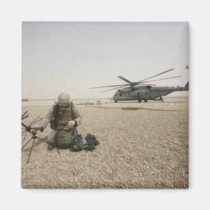 A field radio operator magnet