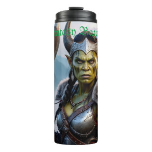 A Fierce Orc Warrior Queen Thermal Tumbler