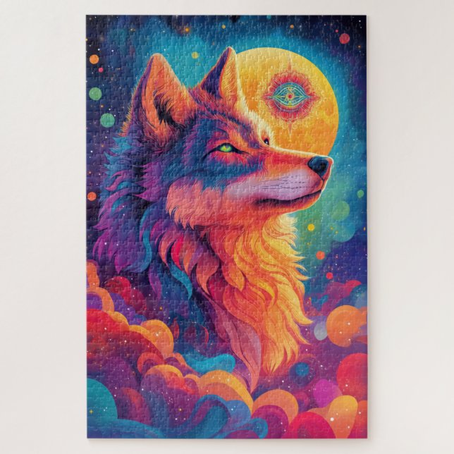 A fierce wolf puzzle 2 (Vertical)