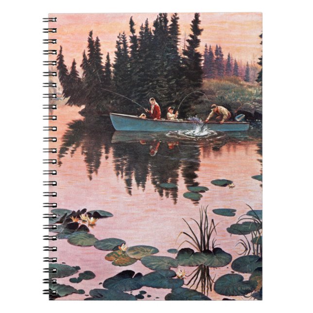 A Fine Catch by John Clymer Notebook (Front)