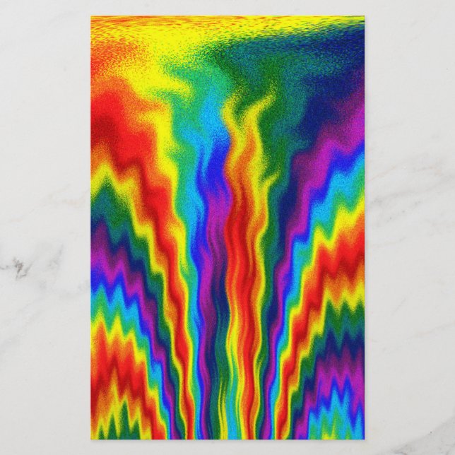 A Fire In A Rainbow Stationery (Front)