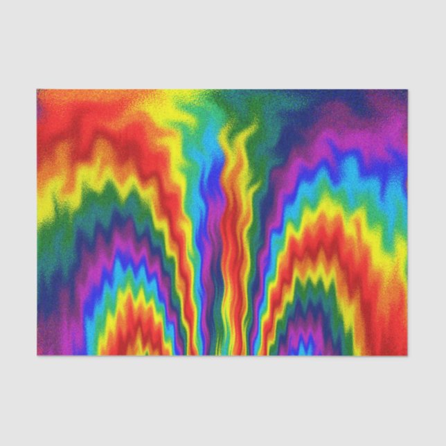 A Fire In A Rainbow Tissue Paper (Front)