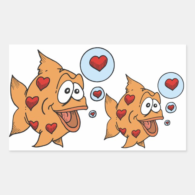 A Fish in Love - Sticker (Front)