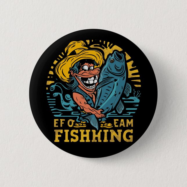 a fisherman 2 inch round button (Front)