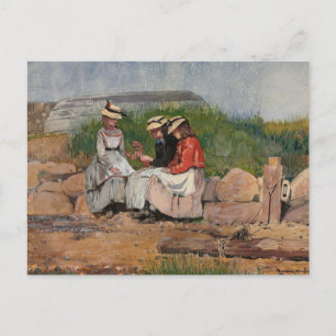 A Fisherman’s Daughter   Winslow Homer Postcard