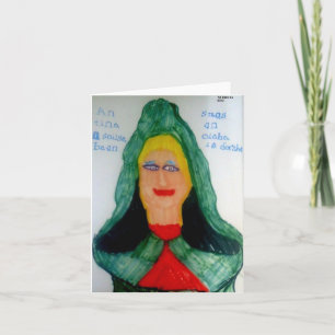 A Flame of a Woman (Irish Gaelic) Notecard