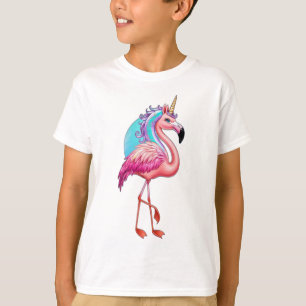 A flamingo with a unicorn horn. T-Shirt