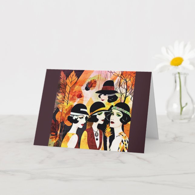 A Flappers Thanksgiving Card (Small Plant)
