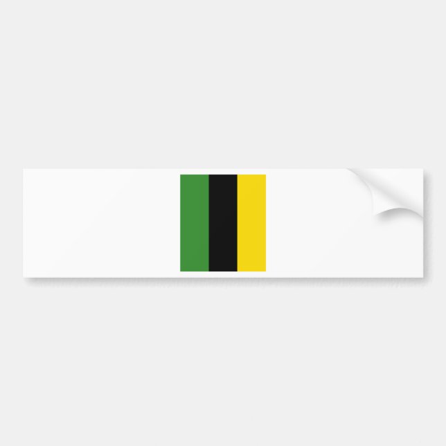 A Flash Dash of Jamaican Colours Bumper Sticker (Front)