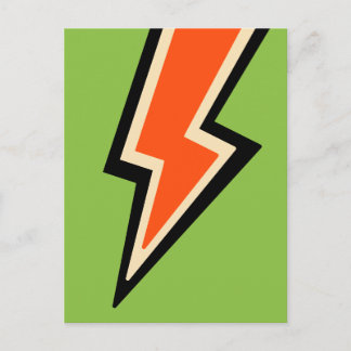 A Flash of Inspiration (green) Abstract Art Postcard