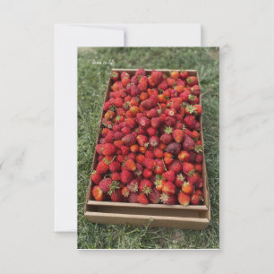 A Flat of Strawberries Card