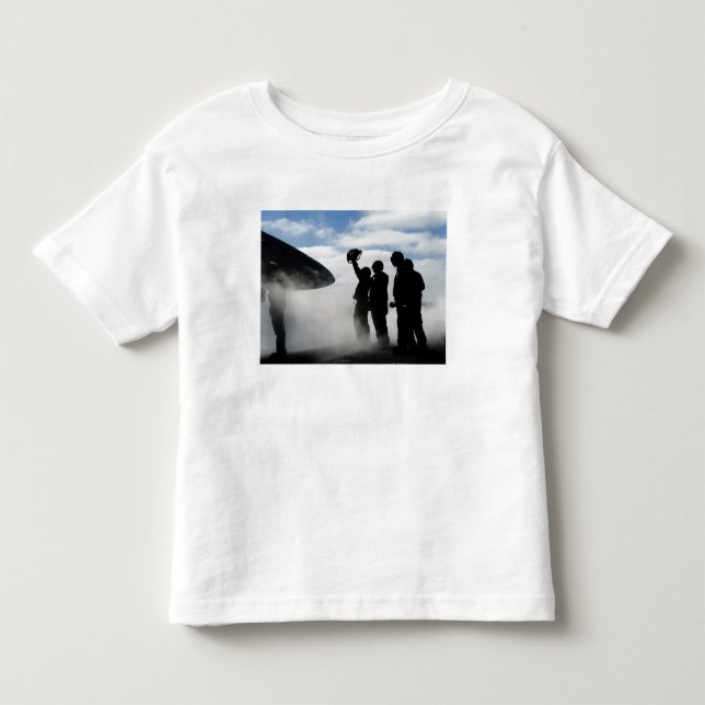A flight deck crew member toddler t-shirt (Front)
