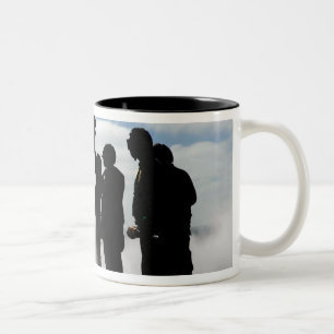 A flight deck crew member Two-Tone coffee mug