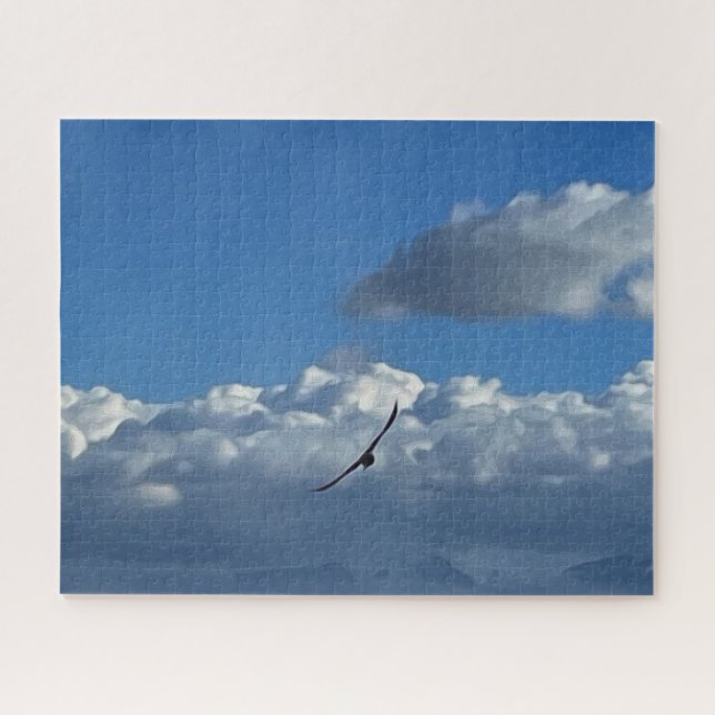 A flight under the clouds jigsaw puzzle (Horizontal)