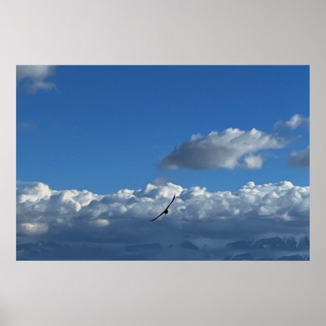 A flight under the clouds poster (Front)