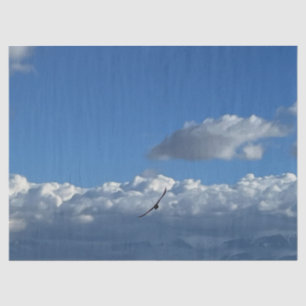 A flight under the clouds tissue paper