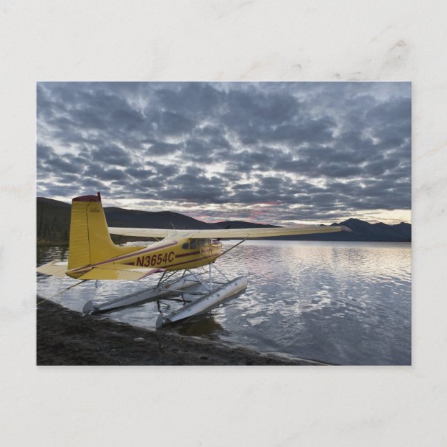 A floatplane in scenic Takahula Lake Postcard (Front)