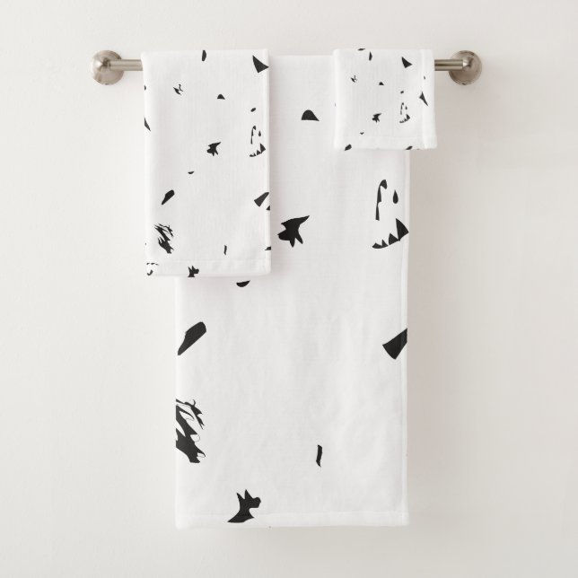 A flock of birds flying in the sky. bath towel set (Insitu)