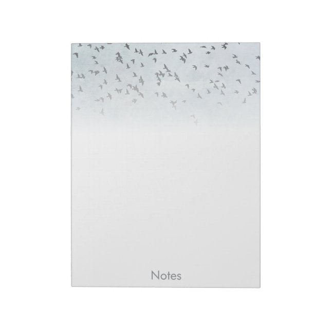 A flock of birds notepad (Rotated)