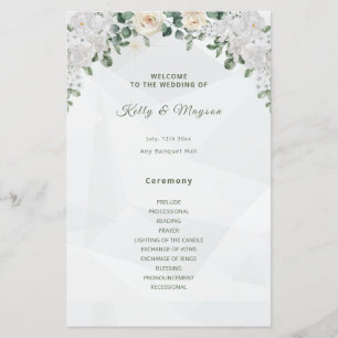 A Floral Affair Wedding Programs