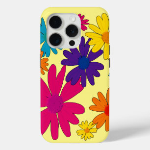 A floral bed of daisy flowers  iPhone 15 pro case