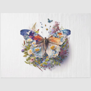 A Floral Butterfly Series Design 20 Tissue Paper