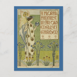 A Floral Fantasy Postcard
