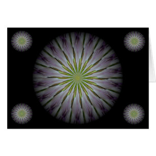 a floral mandala card for centring