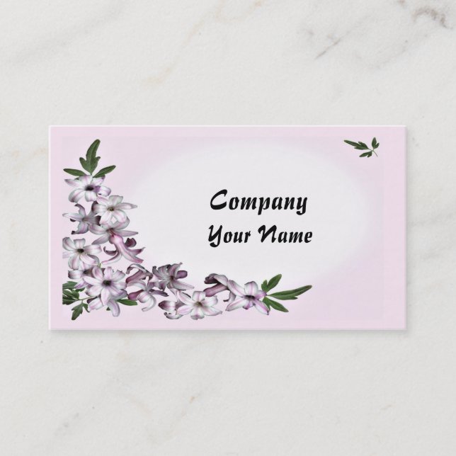A floral ready to customize business card (Front)