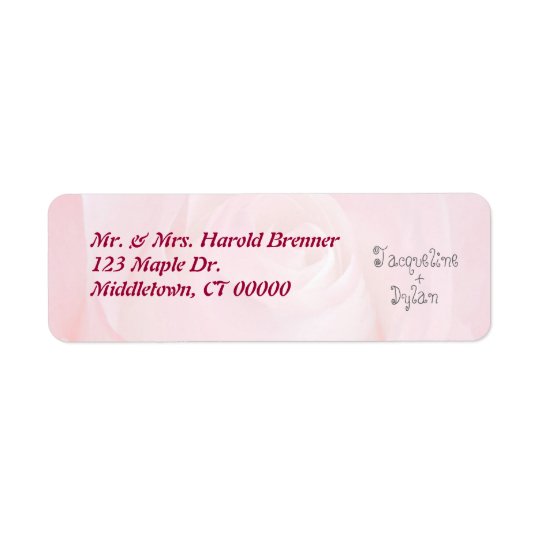 A Flower For My Love Custom Return Address Labels