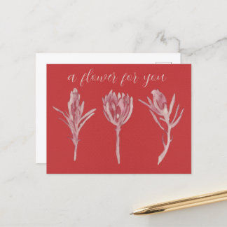 A flower for you postcard