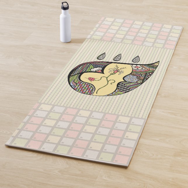 A Flower Within Yoga Mat (In Situ)
