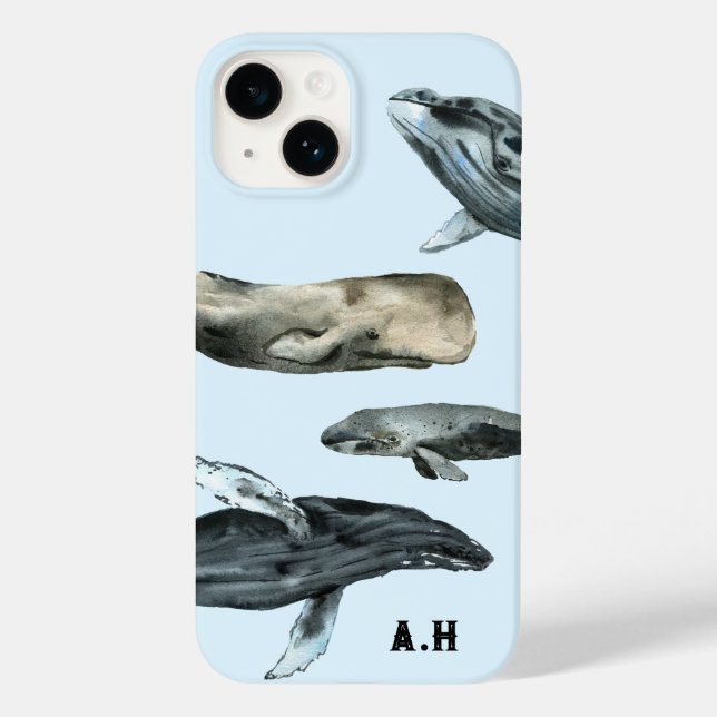 A Flurry of Whales  Case-Mate iPhone Case (Back)