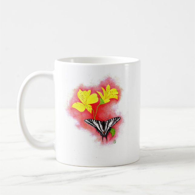 "A Flutter" Coffee Mug (Left)