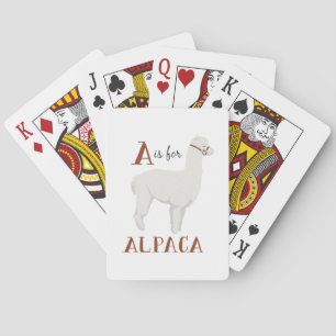 A For Alpaca Playing Cards