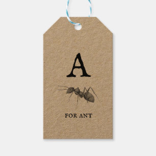 "A" for Ant  Gift Tags