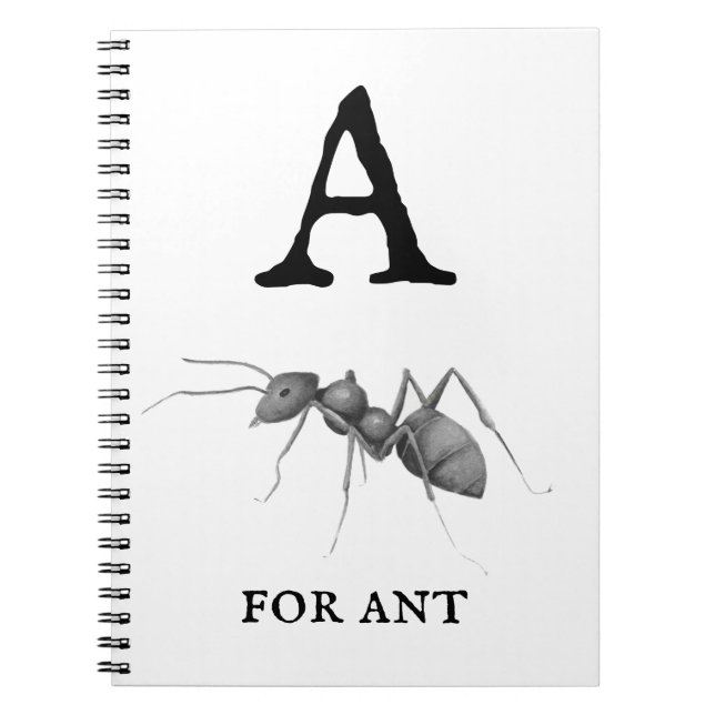 "A" for Ant  Notebook (Front)