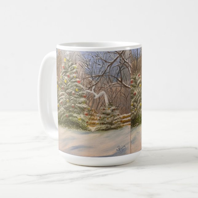 A Forest Christmas, by Gary Poling Coffee Mug (Front Left)
