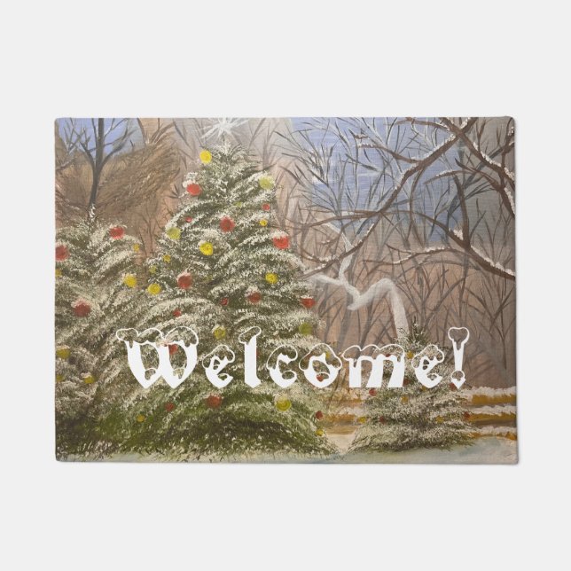 A Forest Christmas, by Gary Poling Doormat (Front)