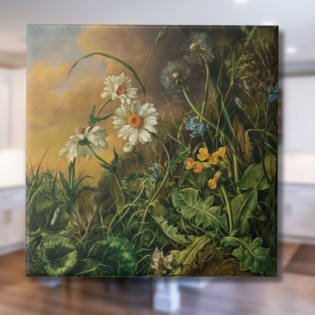 A Forest Floor with Daisies, Primroses, ... Tile (Creator Uploaded)