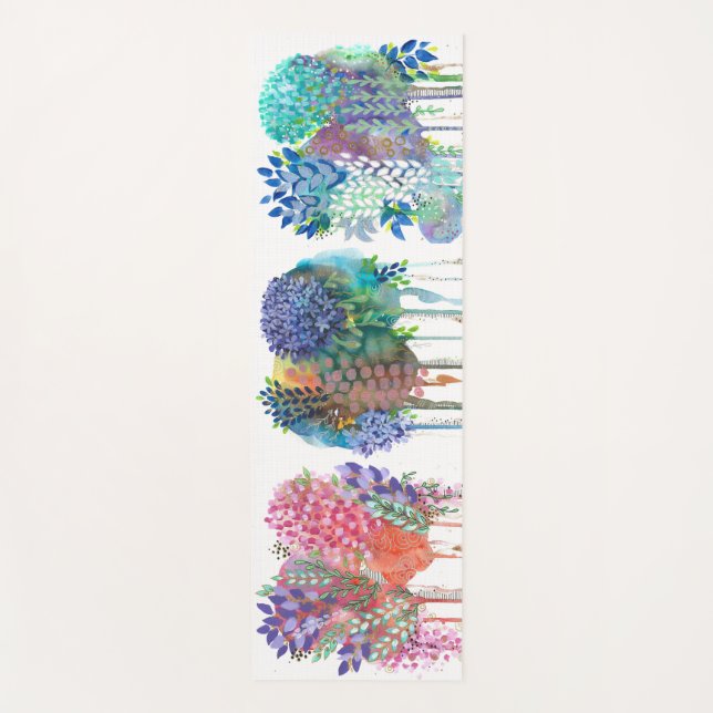A forest of flowers yoga mat (Front)