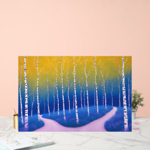 A Fork in Time – A Woodland Landscape Acrylic Sign