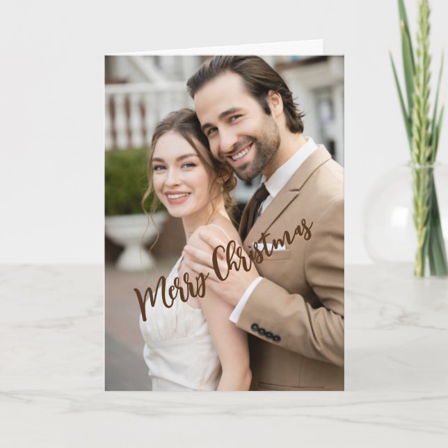 A Formal Holiday Greeting, 5" x 7" Folded Card (Front)