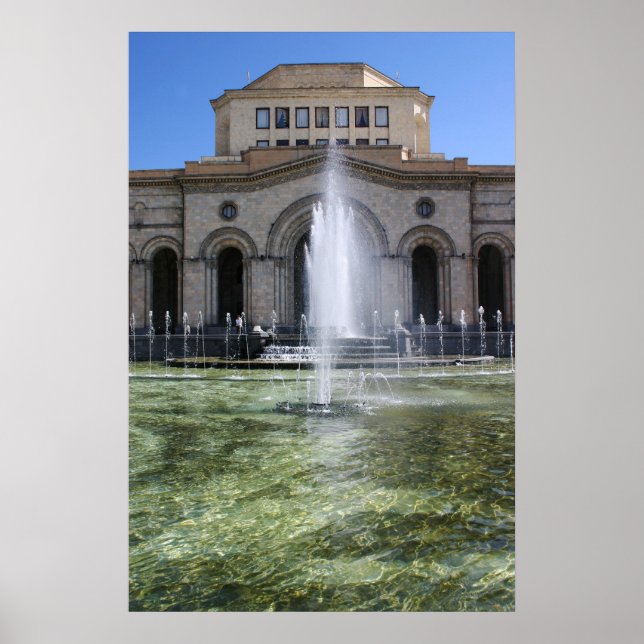 A fountain in Yerevan Poster (Front)