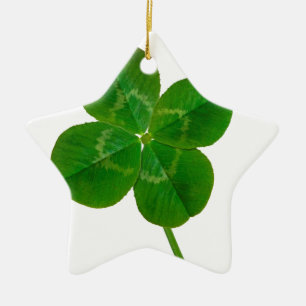 A Four Leaf Clover Ceramic Ornament